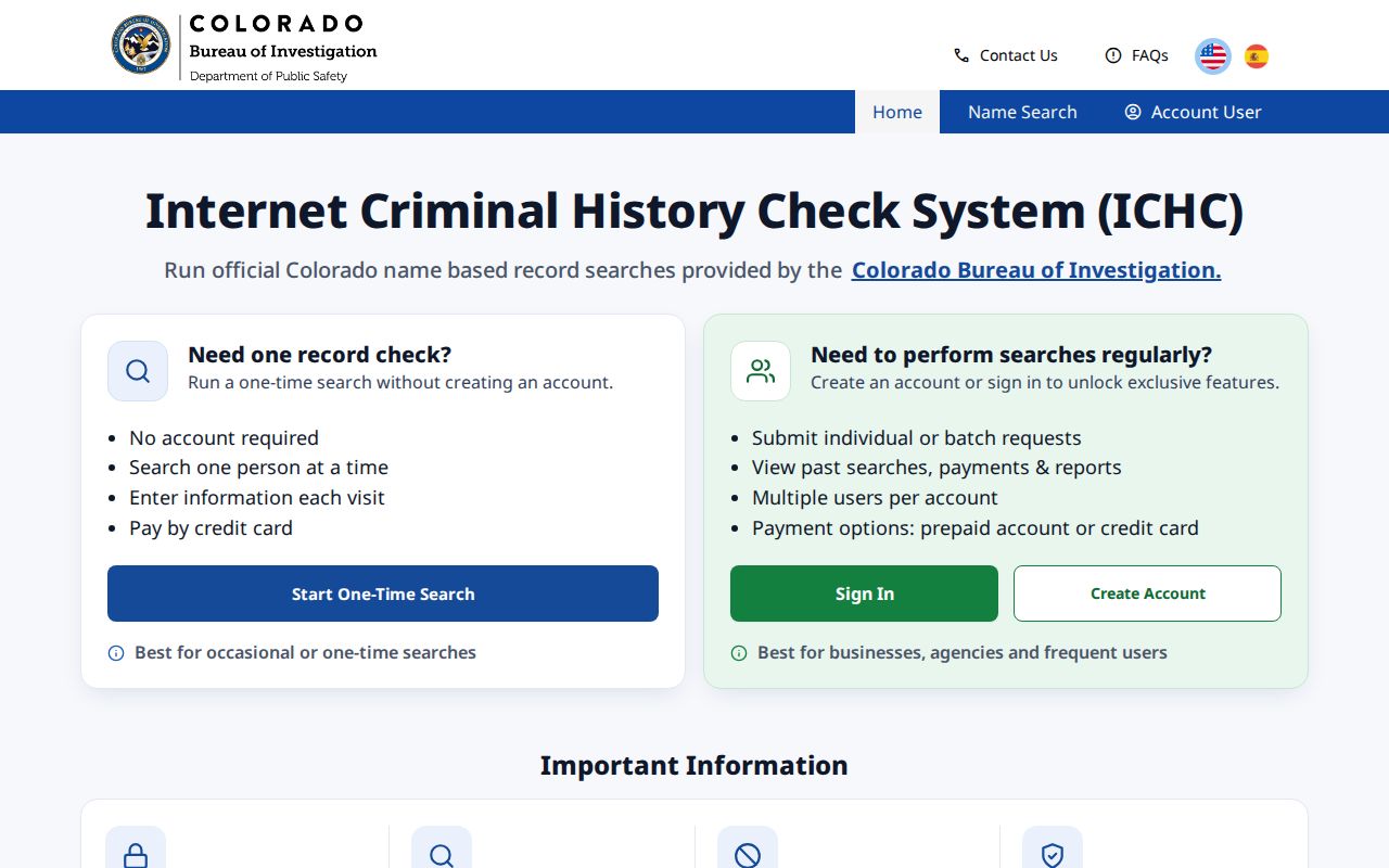 Kit Carson County criminal court records CBI criminal history portal