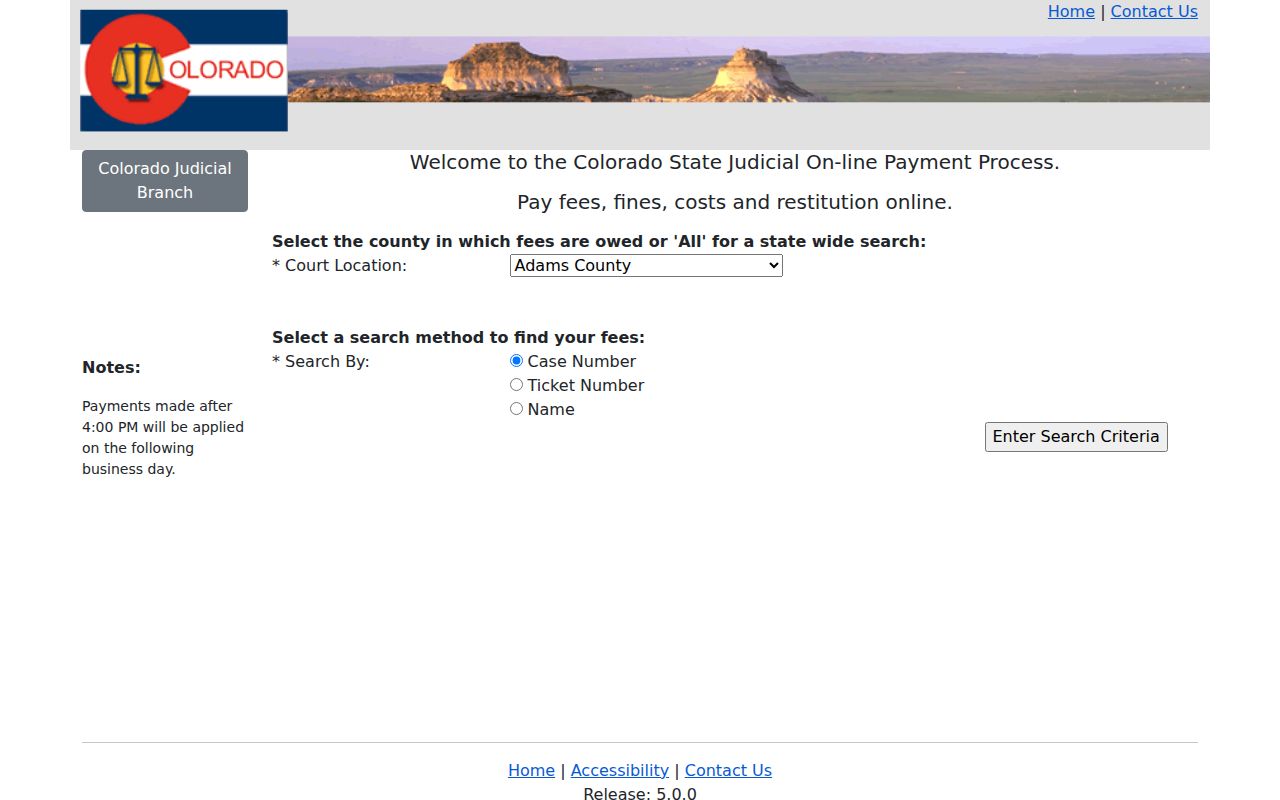 Kit Carson County court records Colorado online payment portal