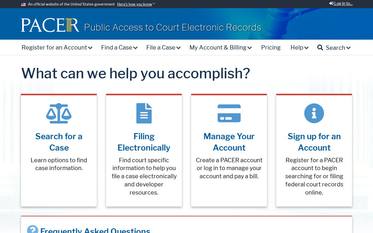 Kit Carson County probate records PACER homepage